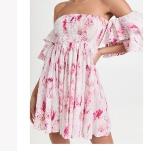 MISA Dina Dress in Abstract Rose Floral